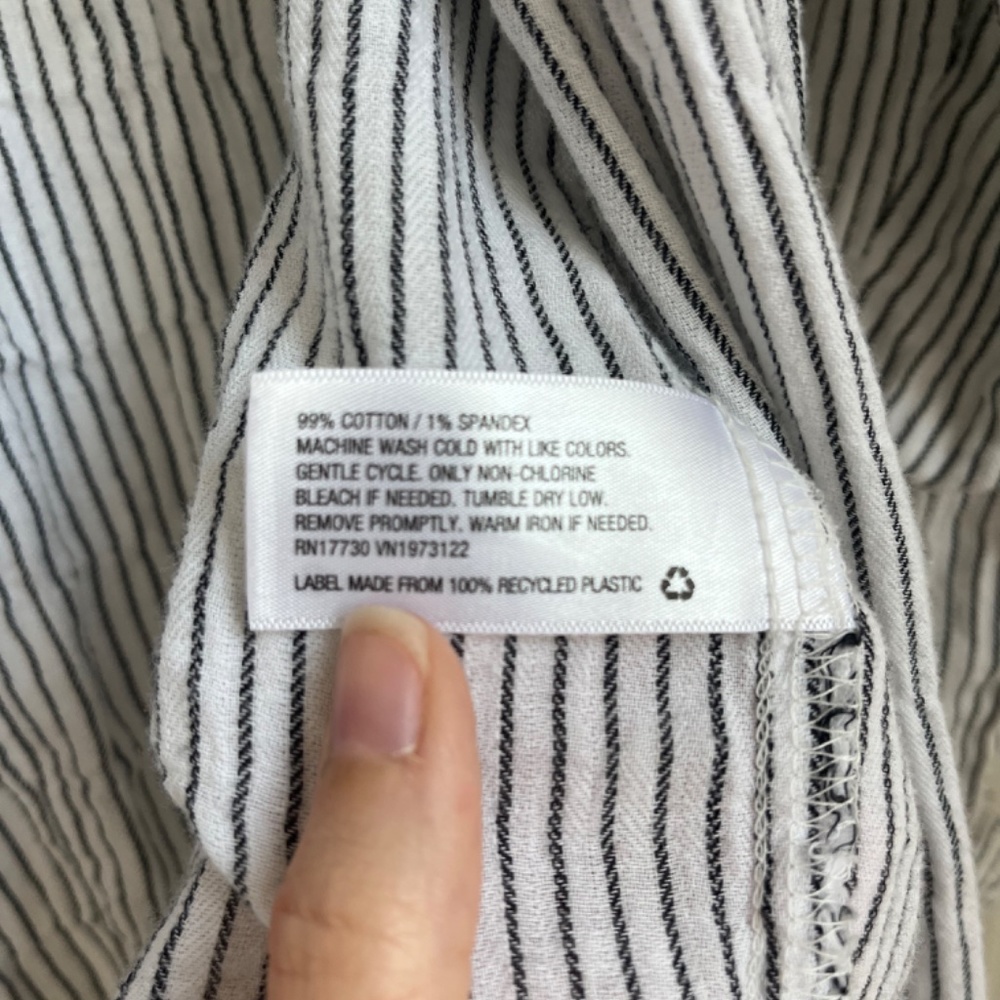 Universal Thread Stripe Button Down Top - Picture 7 of 7